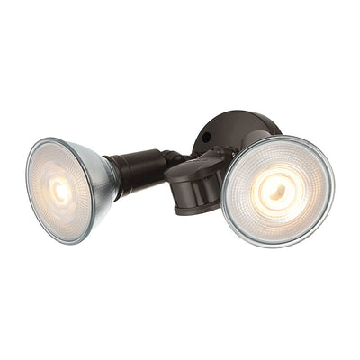 11.25''  Powder Coated Bronze 2 Light Flood Light