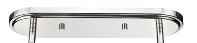 18'' Adorra Polished Nickel 6 Light Linear Chandelier