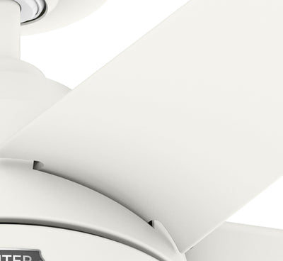 52 inch Skyflow Matte White WeatherMax Indoor / Outdoor Ceiling Fan with LED Light Kit and Wall Control