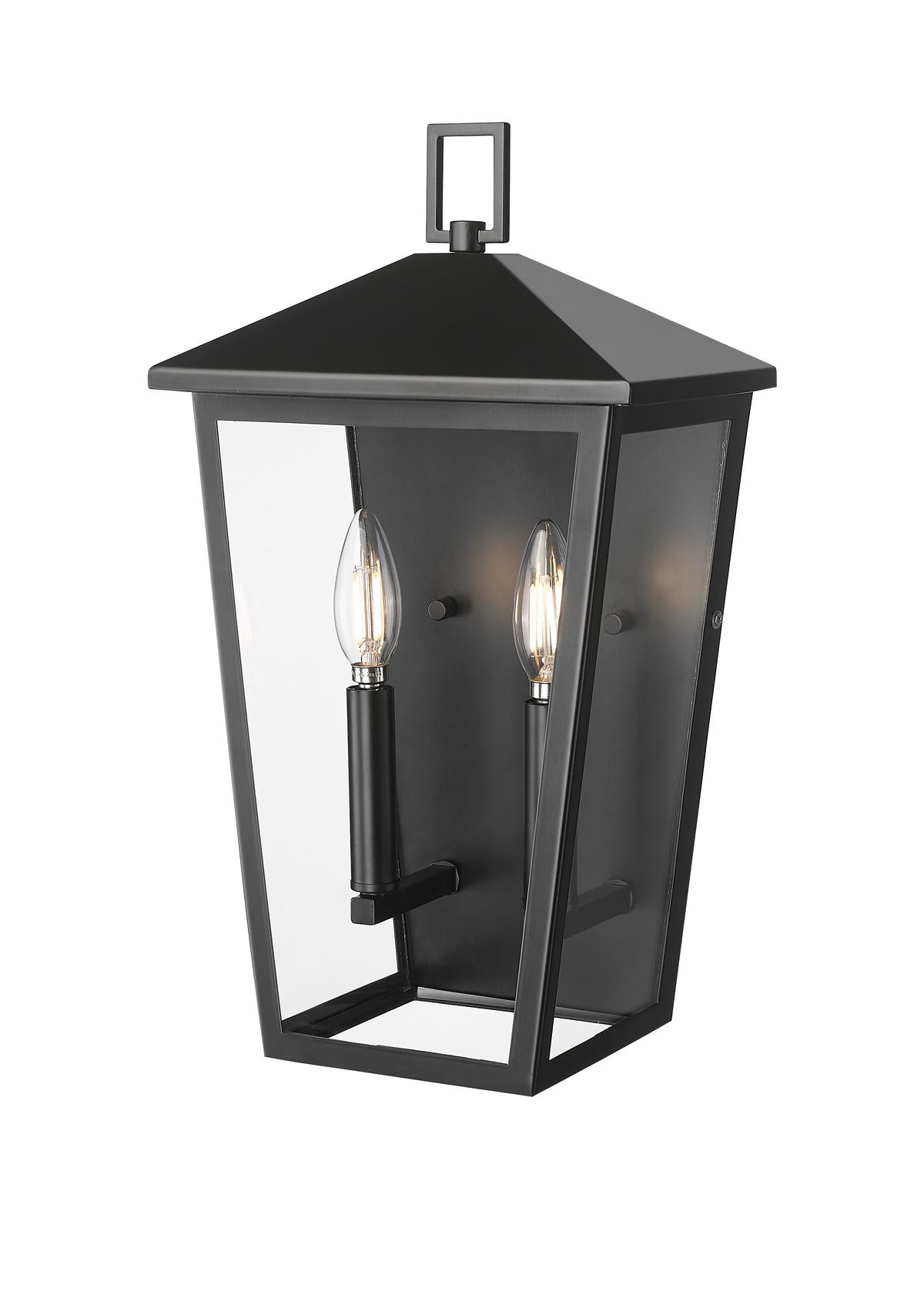9.25'' Munger Powder Coated Black 2 Light Wall Sconce