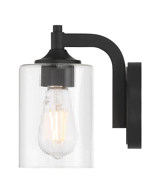 5'' Ryehouse Matte Black 1 Light Wall Sconce