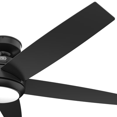 52 inch Zayden Matte Black Ceiling Fan with LED Light Kit and Handheld Remote