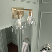 Lochemeade 37.5-inch 4-light Brushed Nickel Linear Chandelier with Clear Seeded Glass