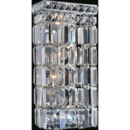 Colosseum 4 Light Chrome Bathroom Sconce with Crystals