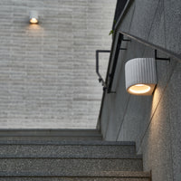 Artisan Concrete Corinthian Wall Sconce Cream White Fixture