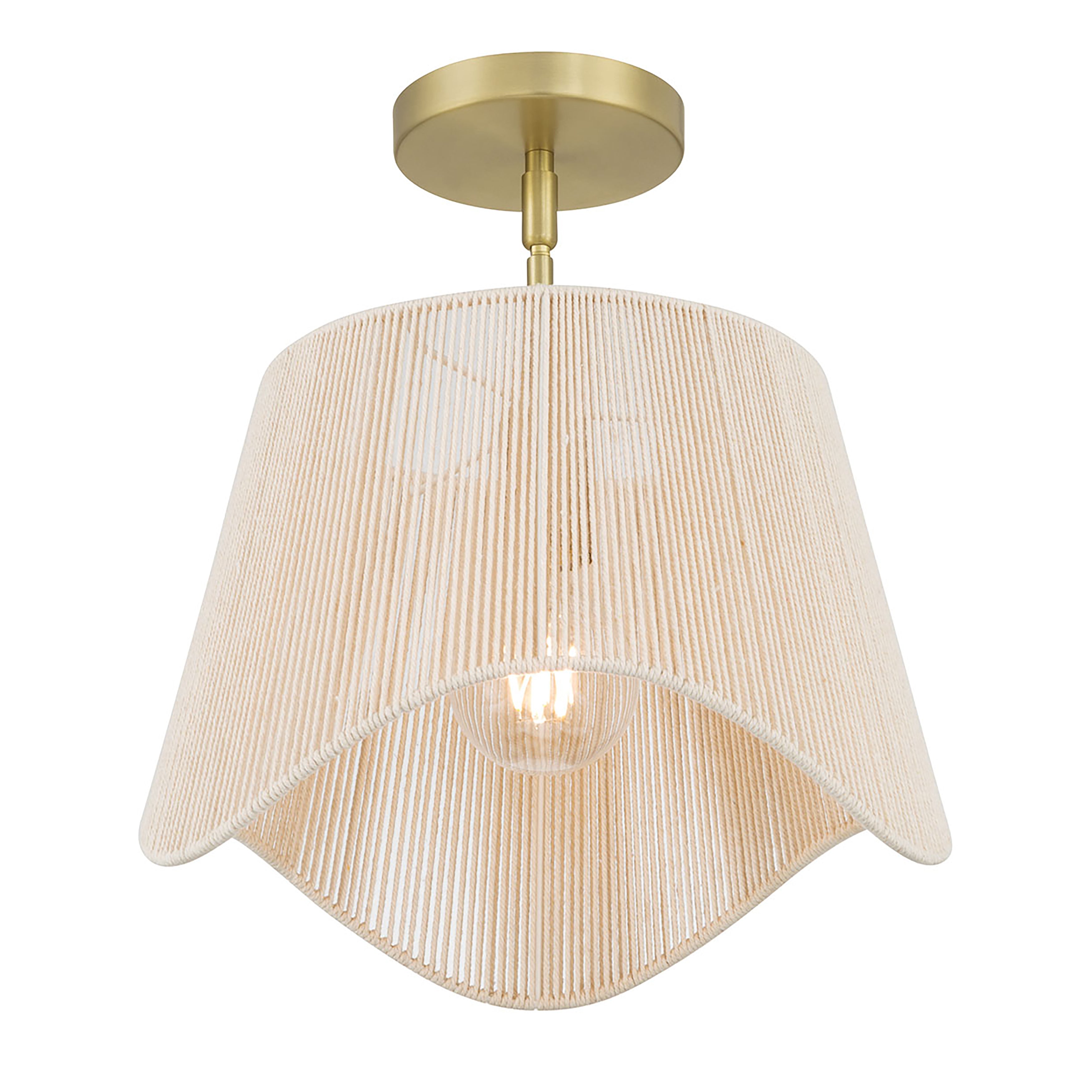 9'' Tulara Vintage Brass 1 Light Pendant
