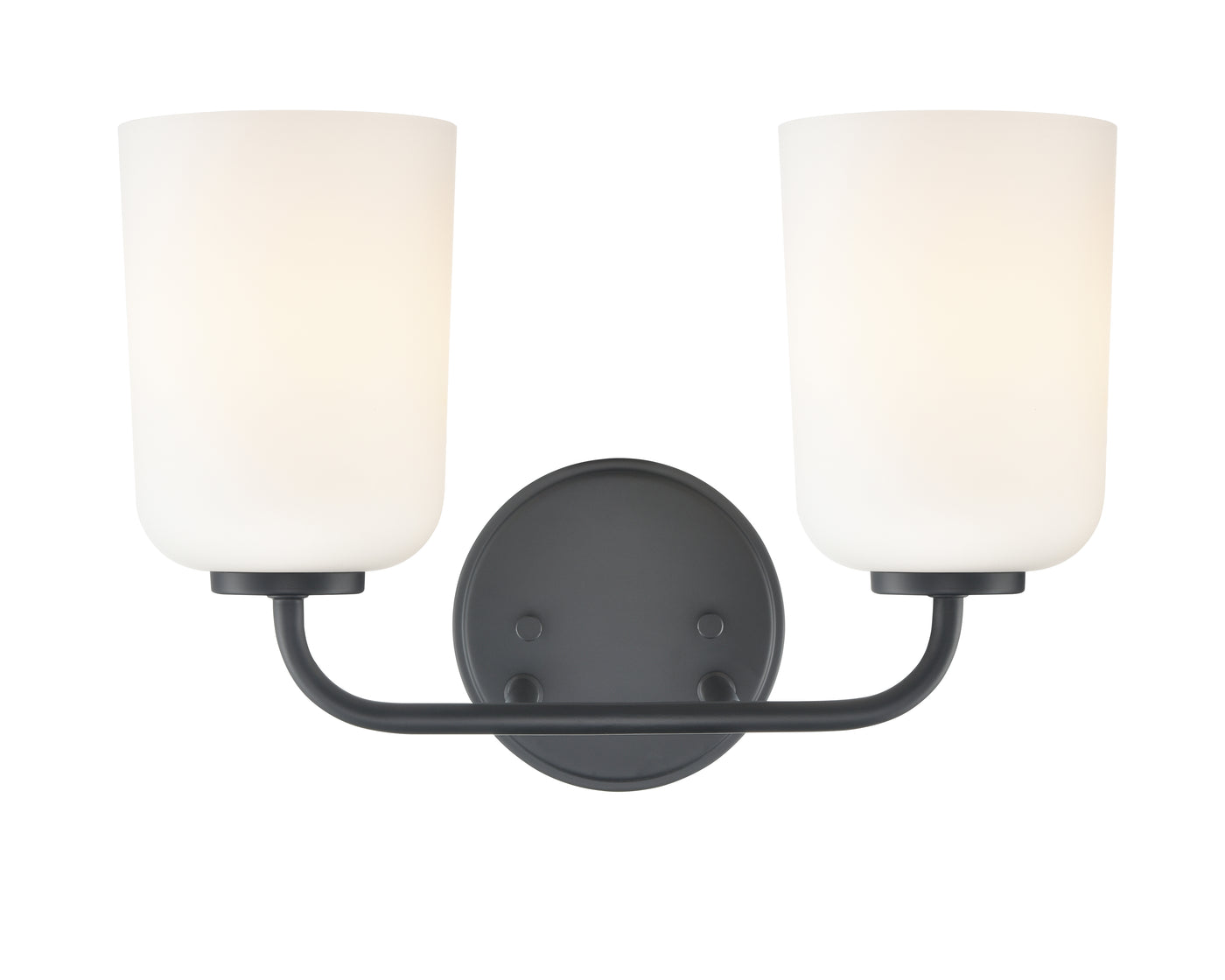 14'' Laphia Matte Black 2 Light Bath Vanity