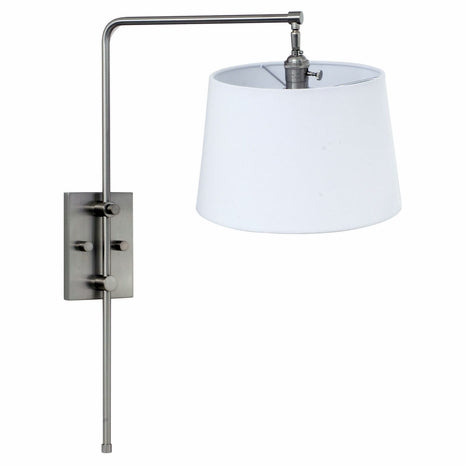 20-inch Crown Point Satin Nickel Wall Swing Lamp