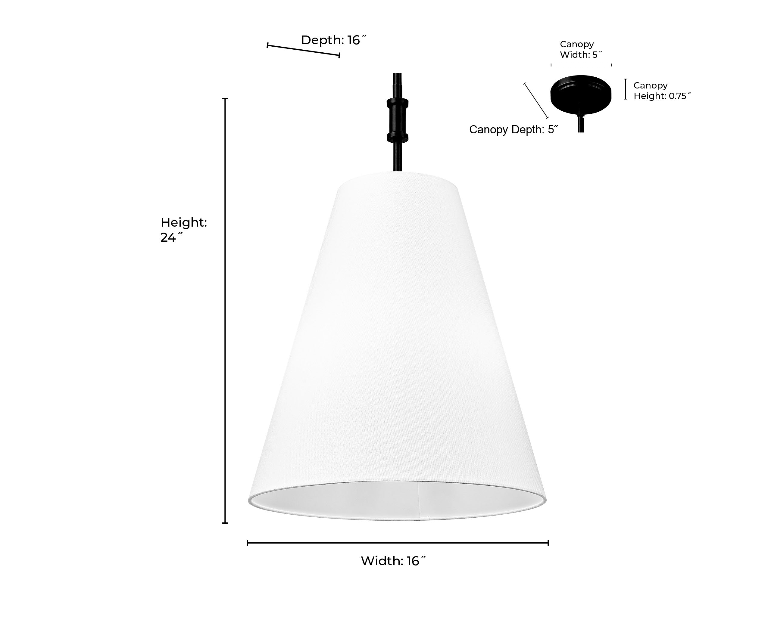 24'' Adorra Polished Nickel 3 Light Pendant