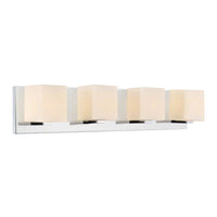 Cristini 4 Light Nickel Vanity Light with Satin Finish