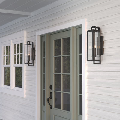 6'' Lamont Textured Black 2 Light Wall Sconce