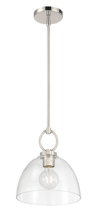 11.5'' Velto Polished Nickel 1 Light Pendant