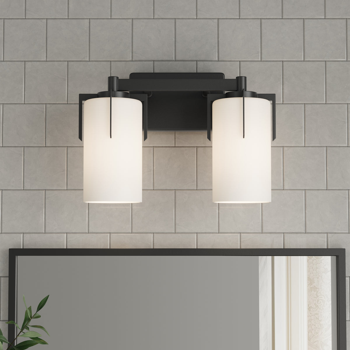 13.25'' Froselle Matte Black 2 Light Bath Vanity