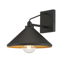 9-inch Vectra Powder Coated Black 1-Light Outdoor Wall Sconce