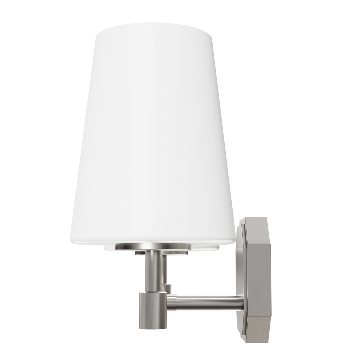 Nolita 16-inch 2-light Brushed Nickel Vanity Light with Cased White Glass