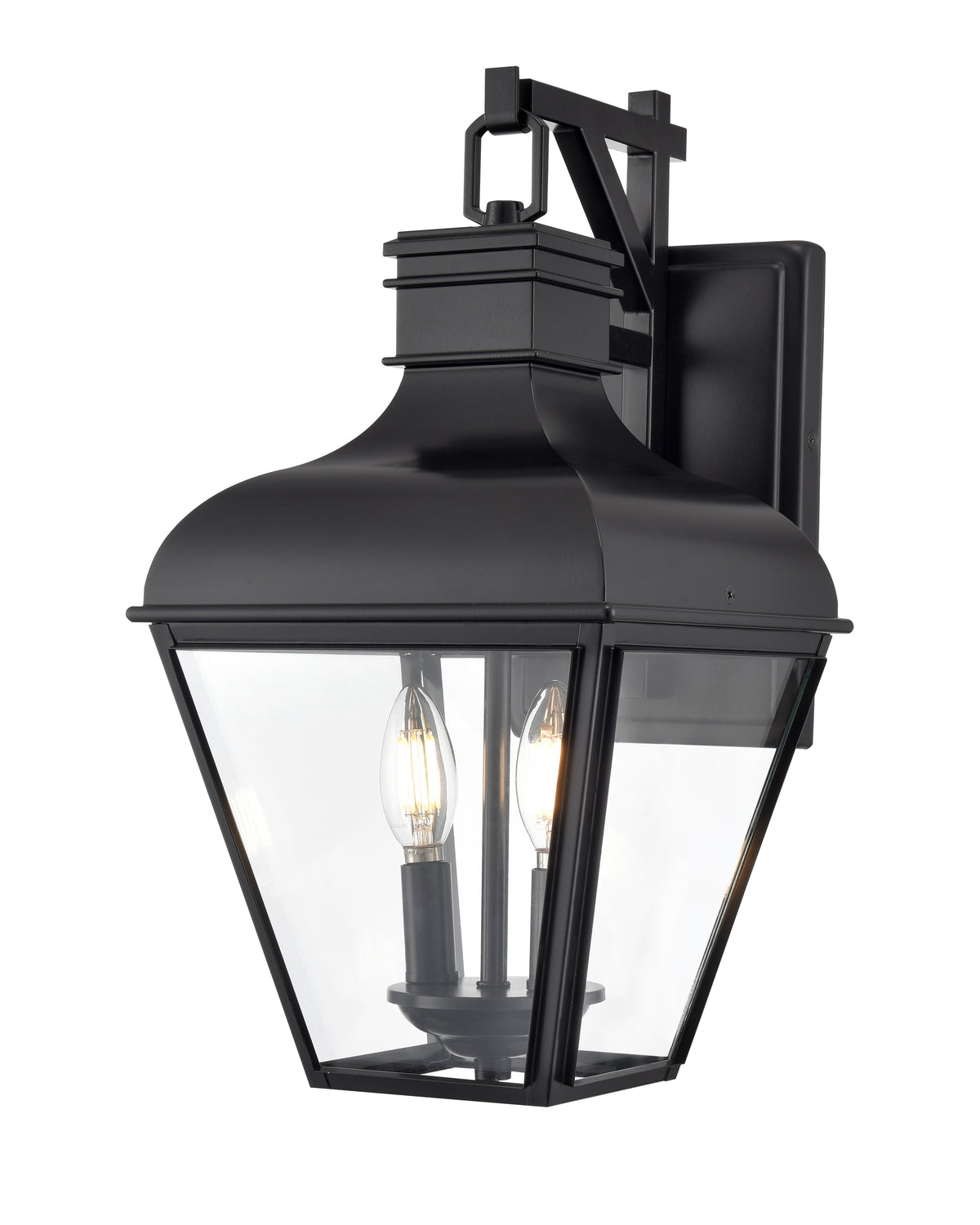 9.25'' Edenton Matte Black 2 Light Wall Sconce