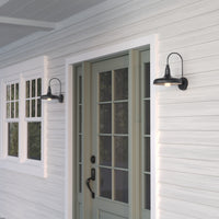 11'' Milltown Powder Coated Black 1 Light Wall Sconce