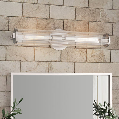 22.75'' Cylora Polished Nickel 2 Vanity Light