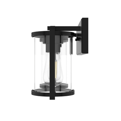Astwood 15.5-inch 2-light Matte Black Vanity Light with Clear Glass
