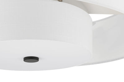 30 inch Brookside Matte Black Ceiling Fan with LED Light Kit and Handheld Remote