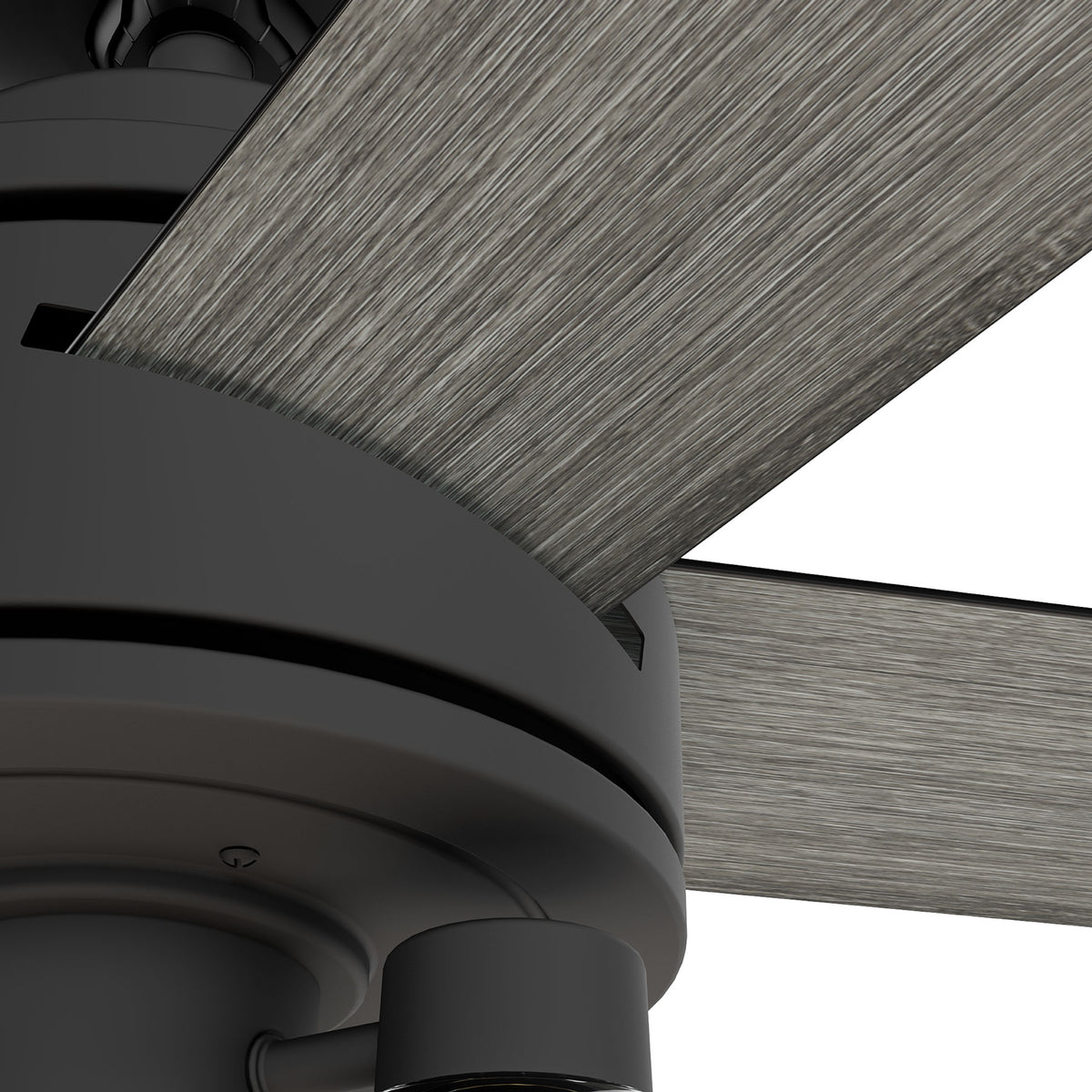 52 inch Lochemeade Matte Black Ceiling Fan with LED Light Kit and Handheld Remote