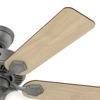 44 inch Swanson ENERGY STAR® Matte Silver Ceiling Fan with LED Light Kit