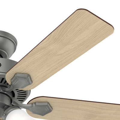 44 inch Swanson ENERGY STAR® Matte Silver Ceiling Fan with LED Light Kit