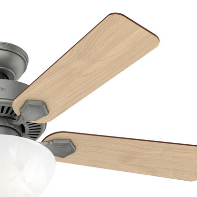 44 inch Swanson Matte Silver Ceiling Fan with LED Light Kit and Pull Chain