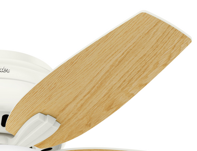 42 inch Newsome Fresh White Low Profile Ceiling Fan with LED Light Kit and Pull Chain