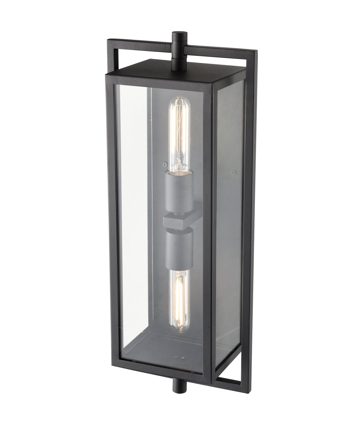 8.3'' Rankin Textured Black 2 Light Wall Sconce