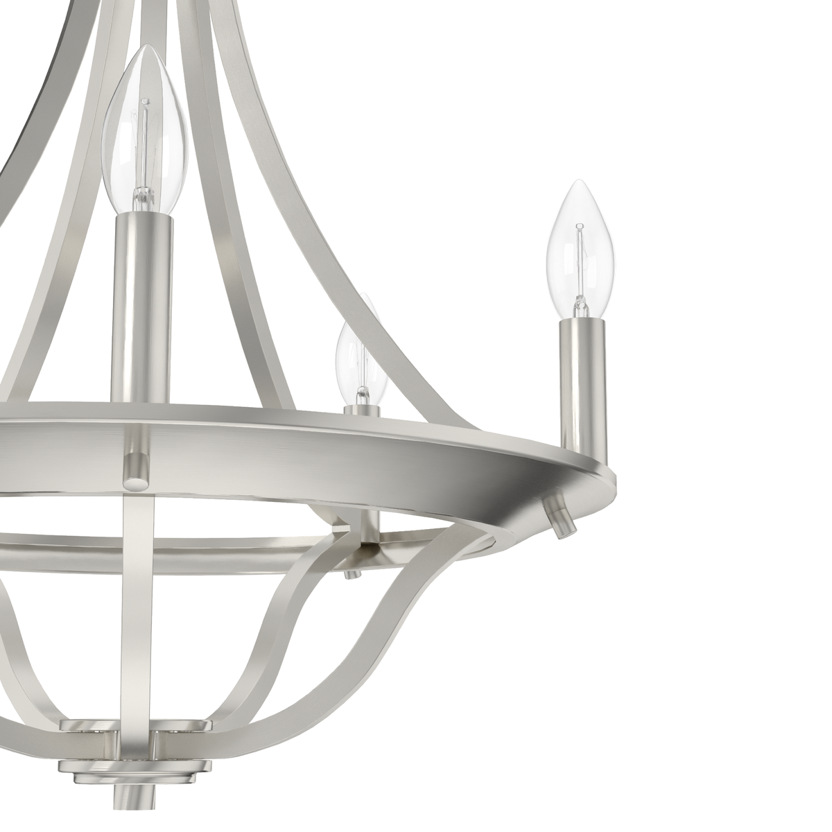 Perch Point 18-inch 5-light Brushed Nickel Chandelier