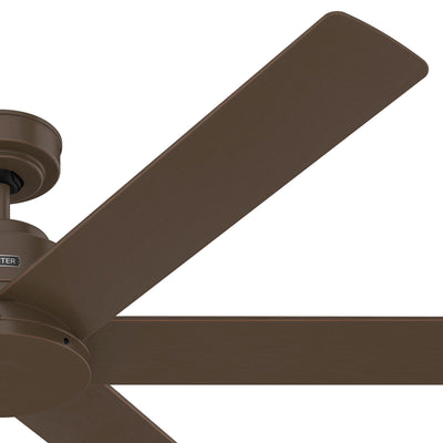 60 inch Kennicott ENERGY STAR® Matte Bronze Damp Rated Ceiling Fan and Handheld Remote