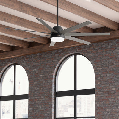 70 inch Phenomenon Wi-Fi ENERGY STAR® Matte Black Ceiling Fan with LED Light Kit and Wall Control