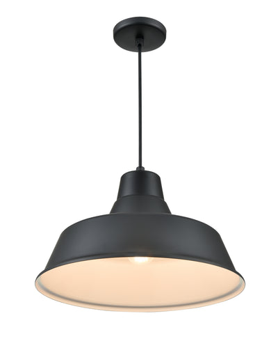10.5'' R Series Satin Black 1 Light Pendant