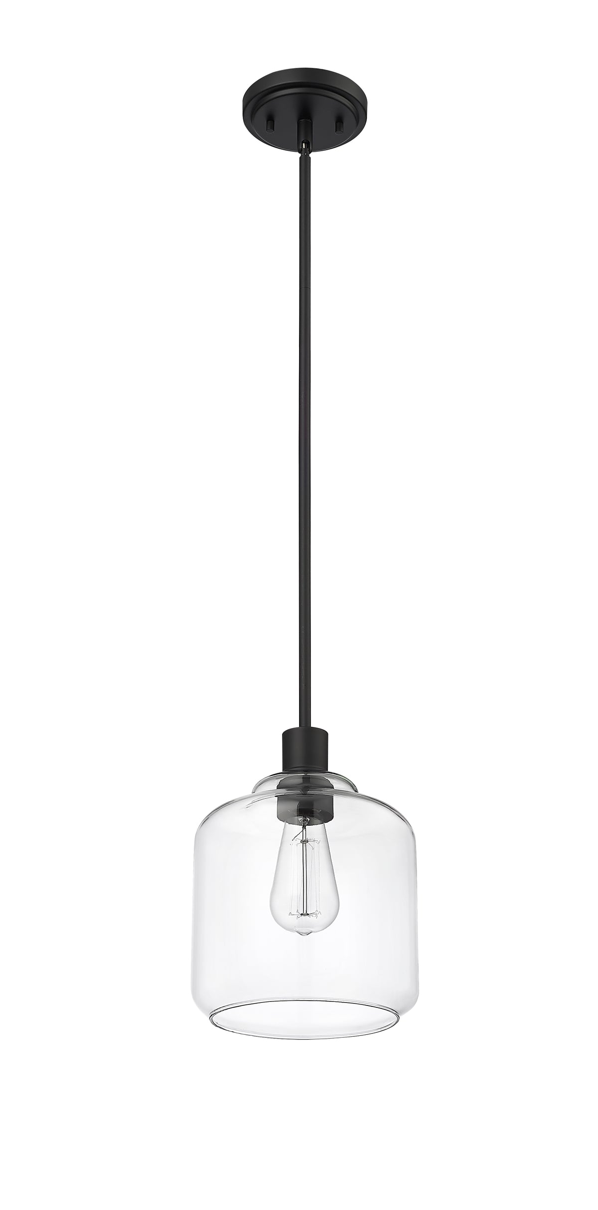 10.2'' Asheville Matte Black 1 Light Mini Pendant