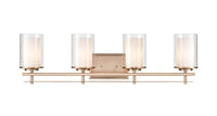 31'' Huderson Modern Gold 4 Light Bath Vanity