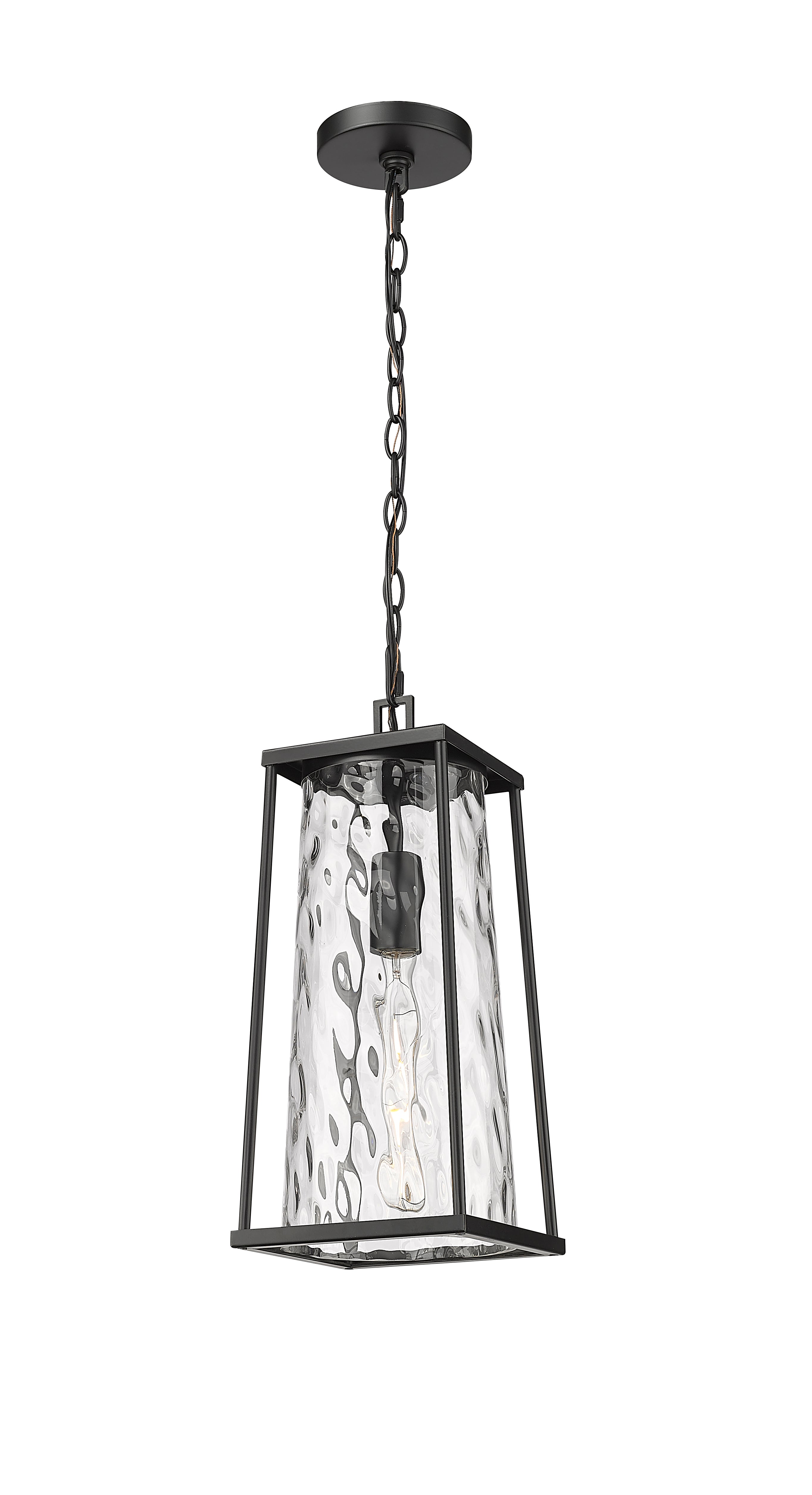 17.5'' Dutton Powder Coated Black 1 Light Hanging Lantern