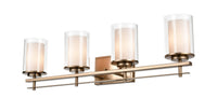 31'' Huderson Modern Gold 4 Light Bath Vanity
