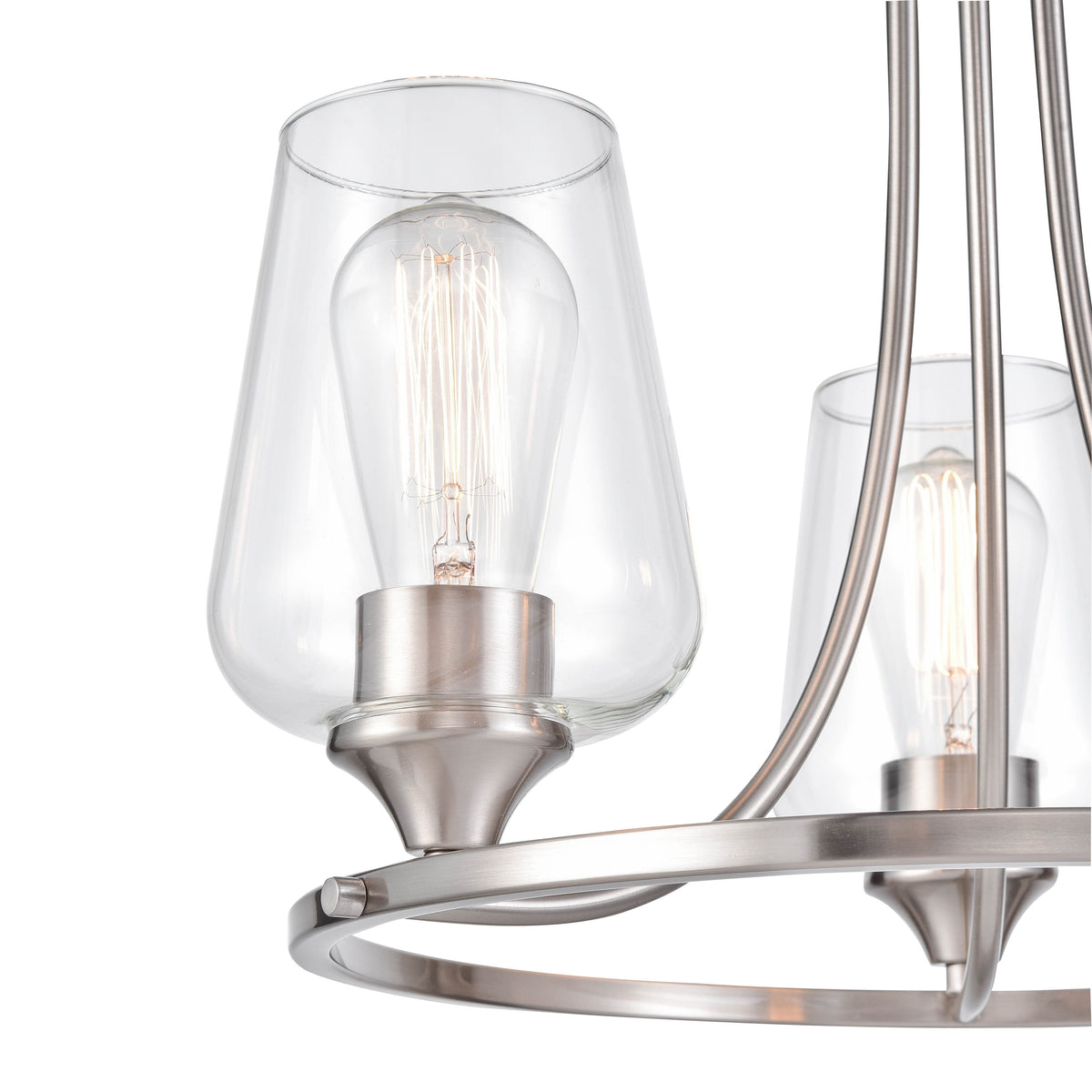 19'' Ashford Brushed Nickel 3 Light Chandelier