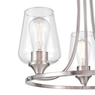 19'' Ashford Brushed Nickel 3 Light Chandelier