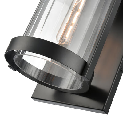 8'' Braselton Powder Coated Black 1 Light Wall Sconce