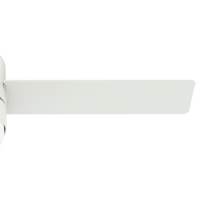 44 inch Gilmour Matte White Low Profile Damp Rated Ceiling Fan with LED Light Kit and Handheld Remote