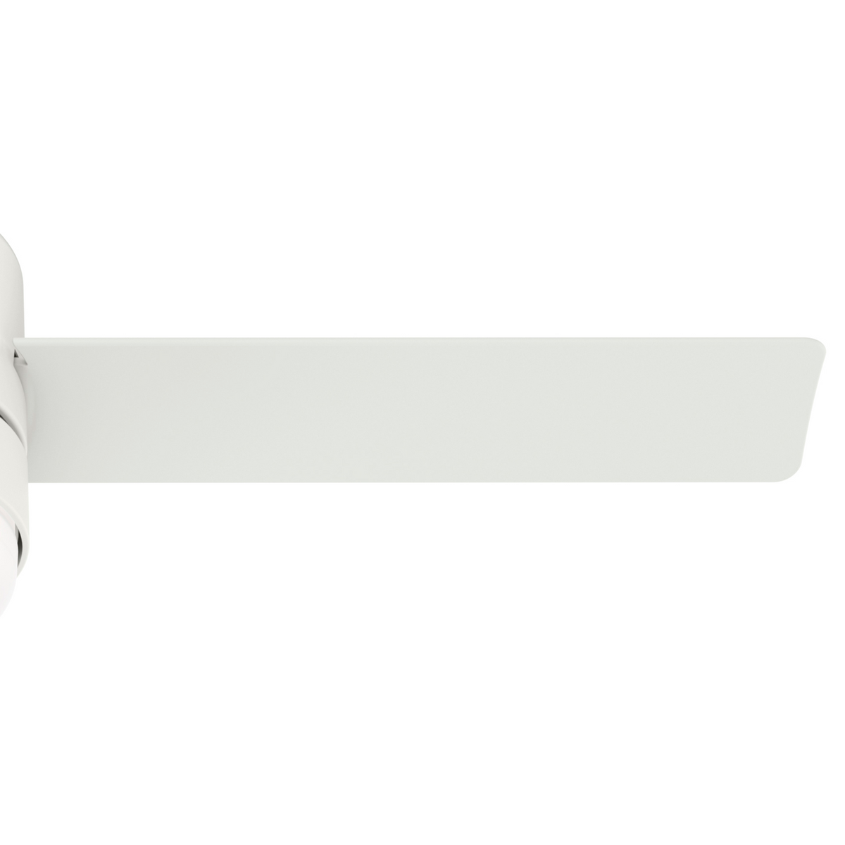 44 inch Gilmour Matte White Low Profile Damp Rated Ceiling Fan with LED Light Kit and Handheld Remote