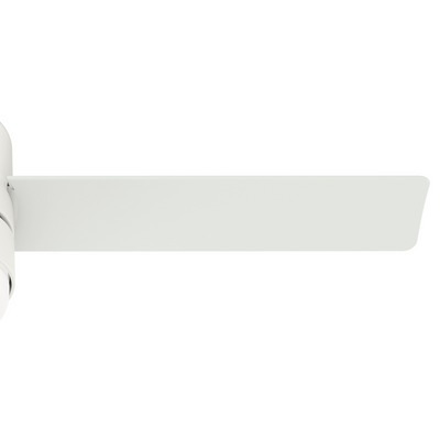44 inch Gilmour Matte White Low Profile Damp Rated Ceiling Fan with LED Light Kit and Handheld Remote