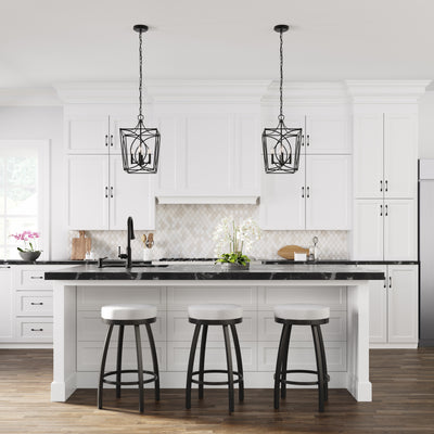 18.25'' Tracy Matte Black 4 Light Pendant