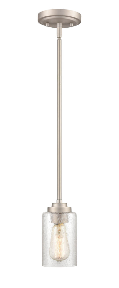 45.5'' Moven Satin Nickel 1 Light Mini Pendant