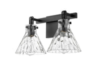 16.25'' Barlon Matte Black 2 Light Bath Vanity