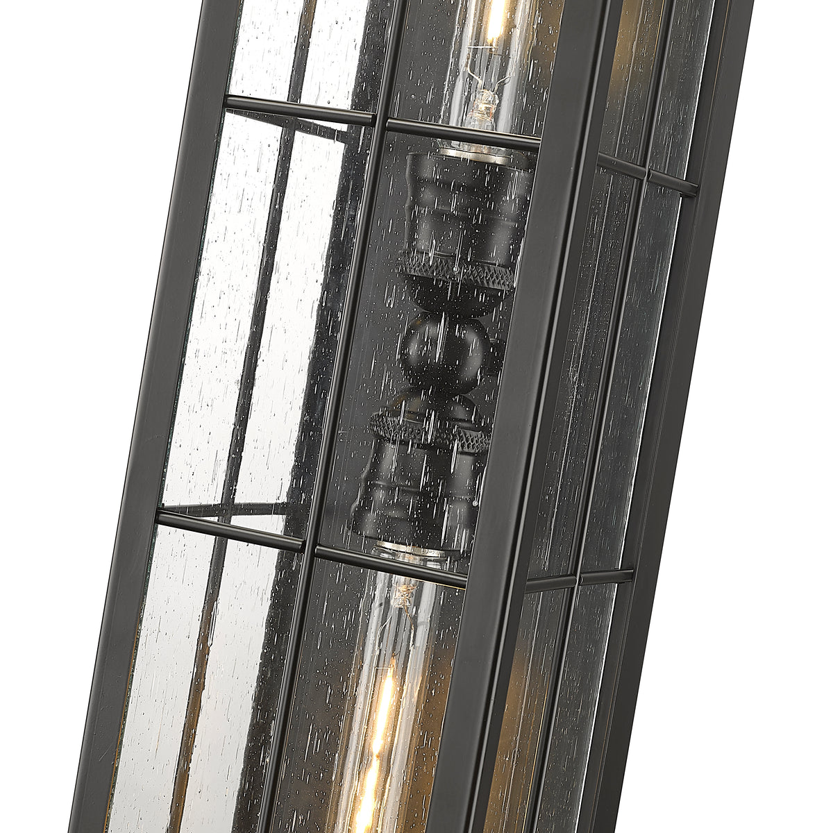 6'' Jaxson Powder Coated Black 2 Light Wall Sconce