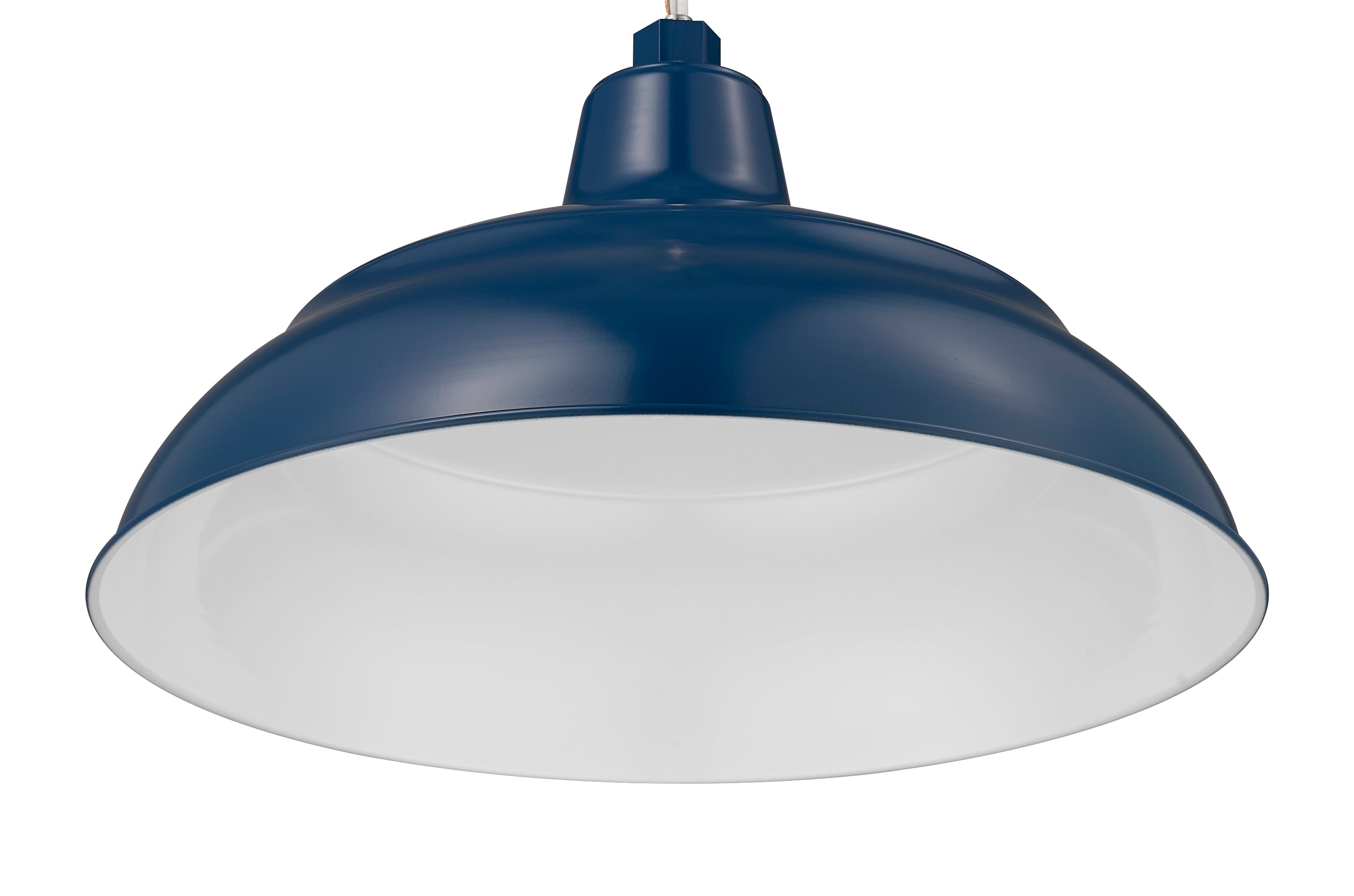 17'' Navy Blue Metal R Series Warehouse Shade