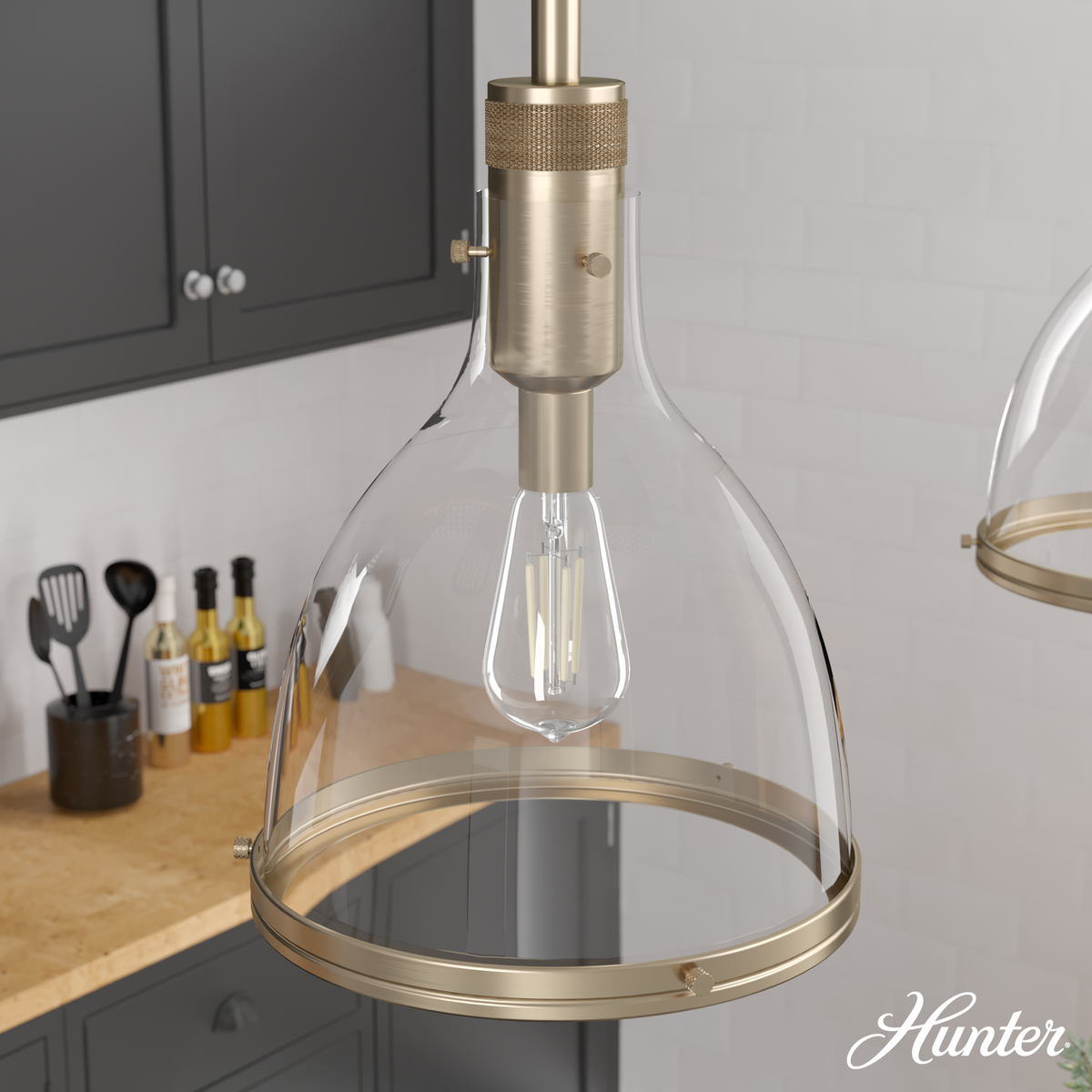 Hartland 9-inch 1-light Brushed Nickel Wall Sconce with Seeded Glass